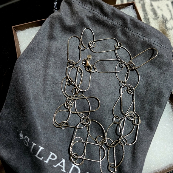 Silpada Oval Link Silver Necklace - Picture 3 of 5